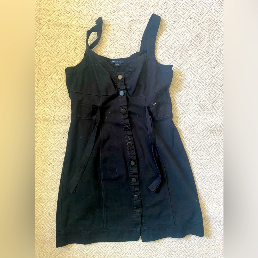VINTAGE BANANA REPUBLIC BLACK DRESS